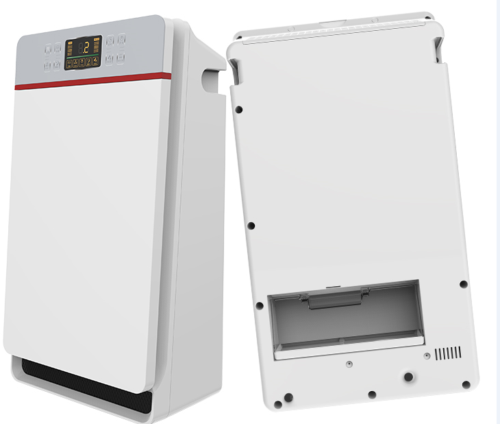 Oczyszczacz powietrza Olanssi K03A i inoizerator i nawilżacz 3 w 1, 7 etapów oczyszczania filtr HEPA